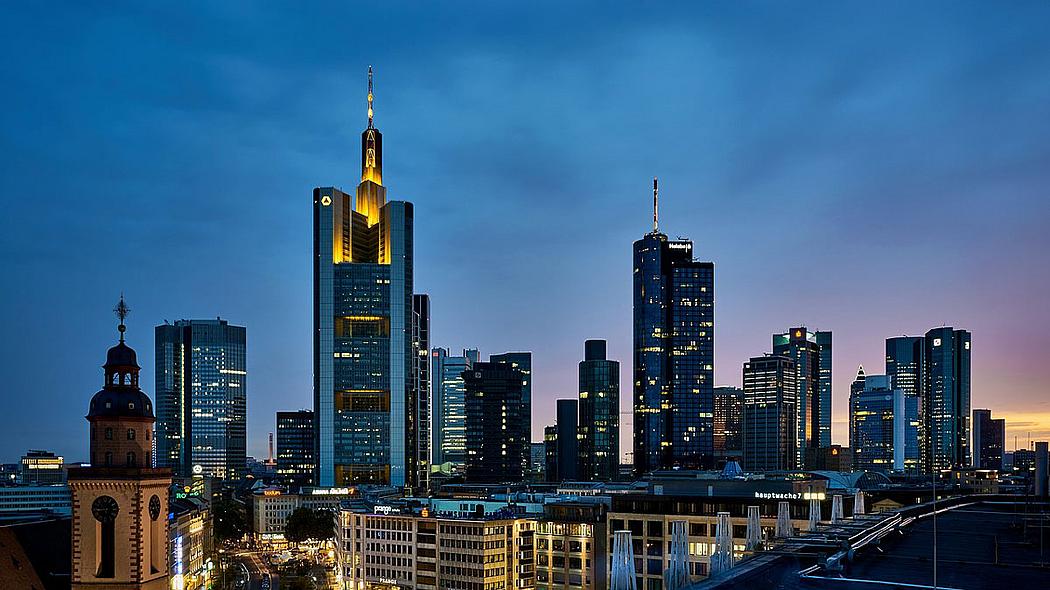 Das Frankfurter Bankenviertel ist einer der bedeutendsten Wirtschaftsstandorte Deutschlands.