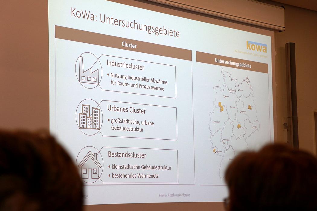 Schautafel zum Projekt KoWa – Wärmewende in der kommunalen Energieversorgung