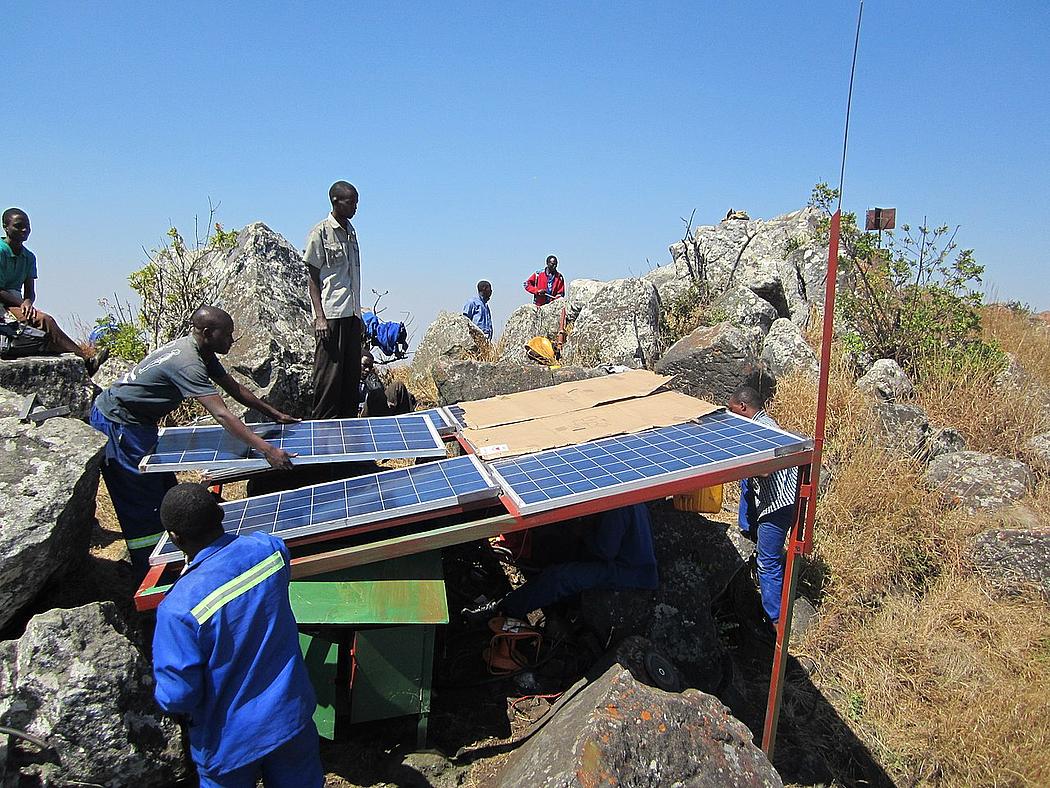 n Malawi wird eine Solaranlage errichtet