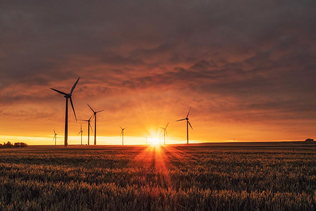 38 Prozent des deutschen Stromverbrauchs stammen 2018 aus Erneuerbaren Energien, davon fast die Hälfte von Windrädern.