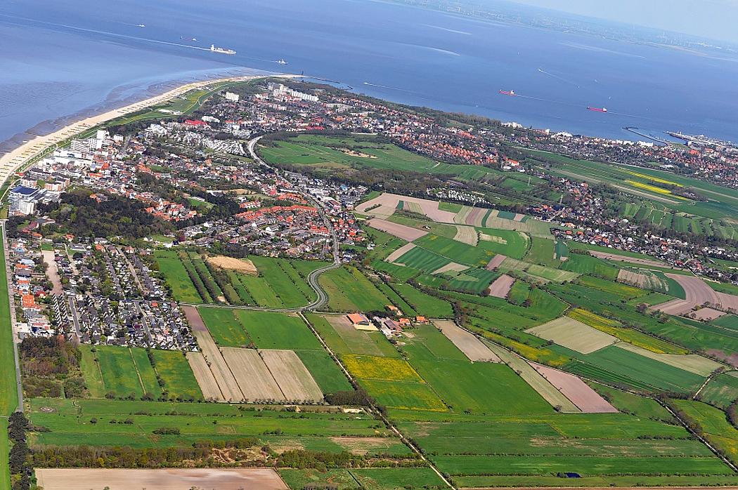 Blick auf Cuxhaven