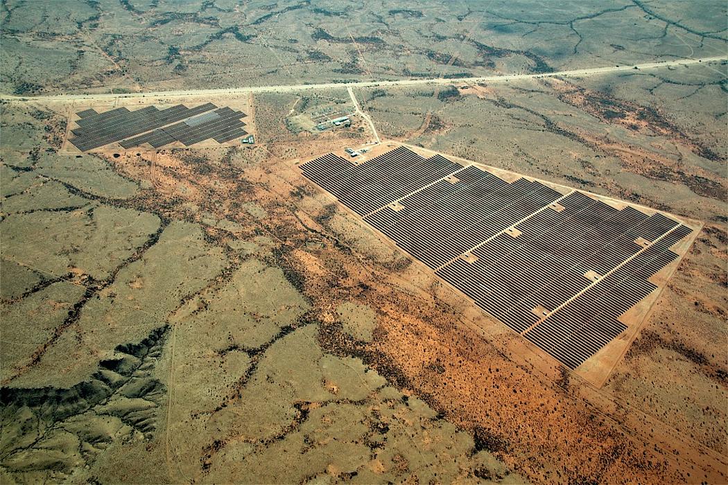 Solarkraftwerk in Namibia