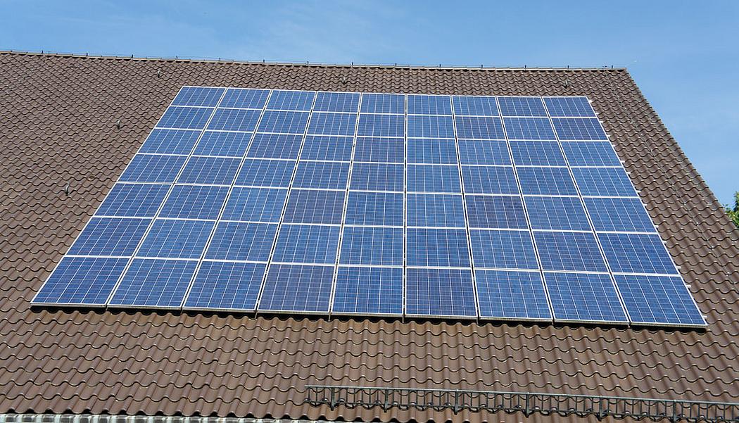 Solaranlage auf einem Hausdach
