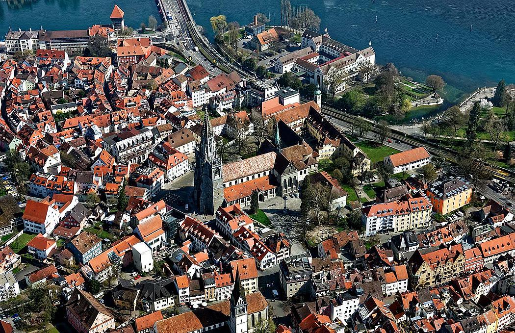 Luftaufnahme von Konstanz