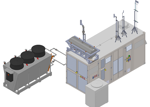 Elektrolyseur HGAS1SP der Fa. ITM Power, Grundbaustein des Versuchsaufbaus. © ITM Power