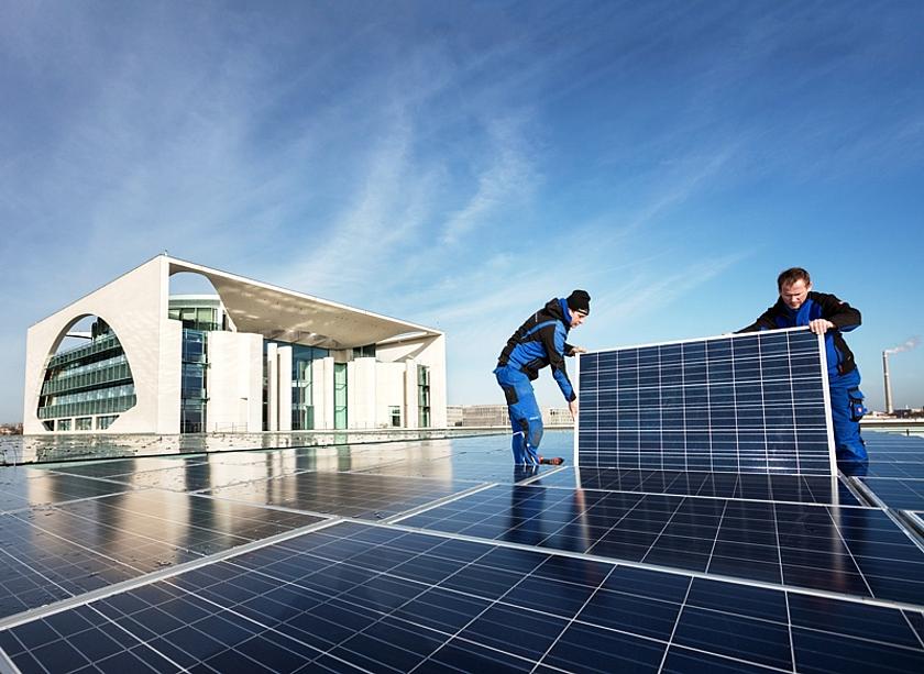 Photovoltaikanlage auf dem Kanzleramt