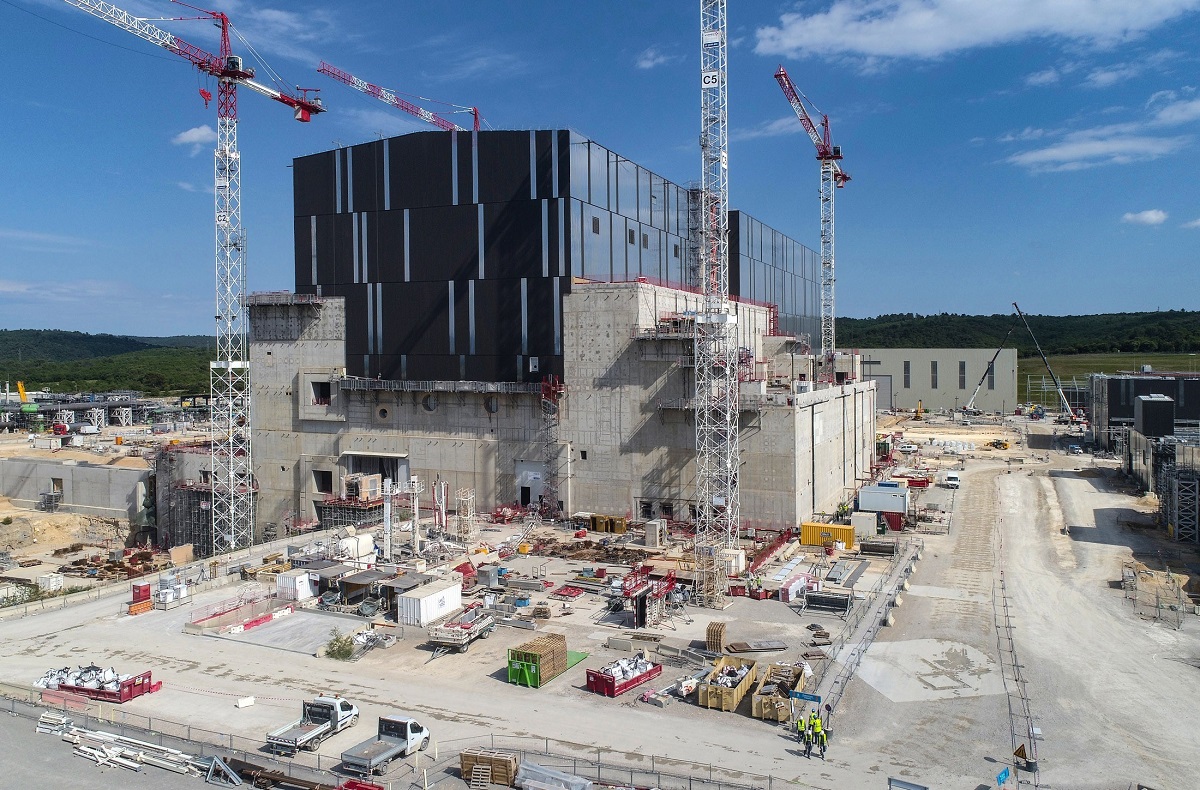 Die Baustelle des Kernfusion-Testreaktors Iter